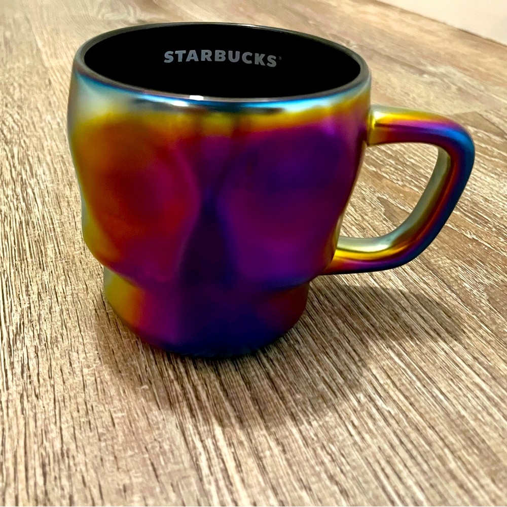 Starbucks Oil Slick Skull Mug - Halloween 2023 - BNWT